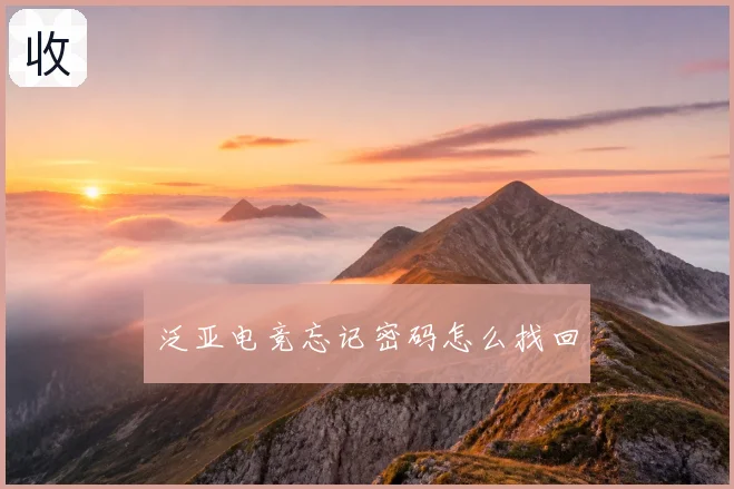 泛亚电竞忘记密码怎么找回
