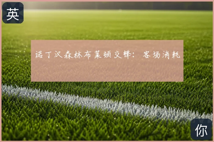 诺丁汉森林布莱顿交锋：客场消耗
